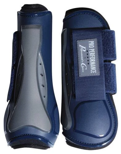 Professional's Choice Pro Performance Open Front Tendon Boots with Tabs - Navy
