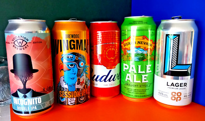 x 5 CANS BEER ALE FIFA CLUB WORLD CUP 2025, WINGMAN, SIERRA NEVADA, HELLS, EFES