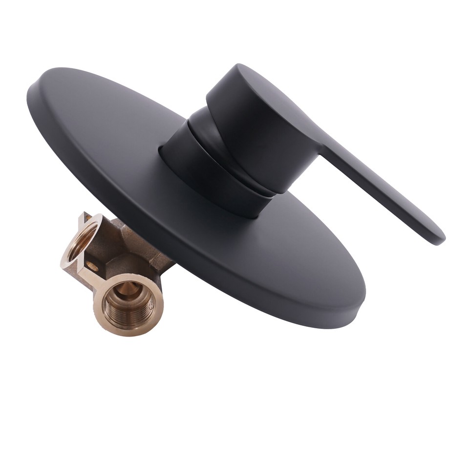 Wall Mount Shower Faucet Control Valve Bath Mixer Bathroom Water Tap