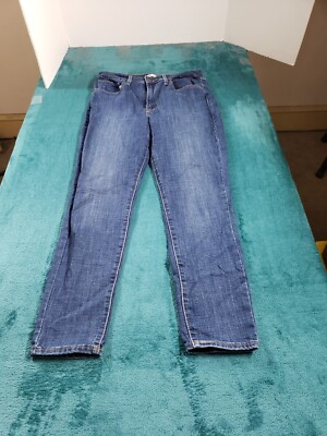 Levis 721 Jeans Sz 30 Womens Blue Stretch Denim Pants Ladies High Rise Skinny