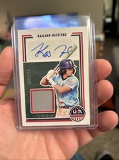 2022 Panini USA Baseball Stars & Stripes Kailand Halstead #349/399 Relic Signed