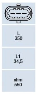 SENSOR CIGÜEÑAL (90520856) (6238459) GENERAL MOTORS - OPEL. - Imagen 2 de 2