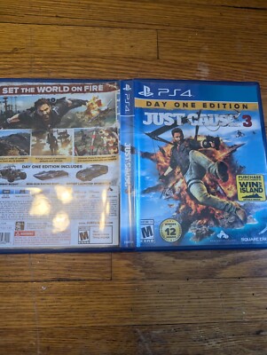 Just Cause 3 Day One Edition Sony PS4 w/ Case
