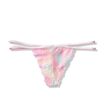 Victoria's Secret PINK Strappy Lace Thong Panty Ombre Pink