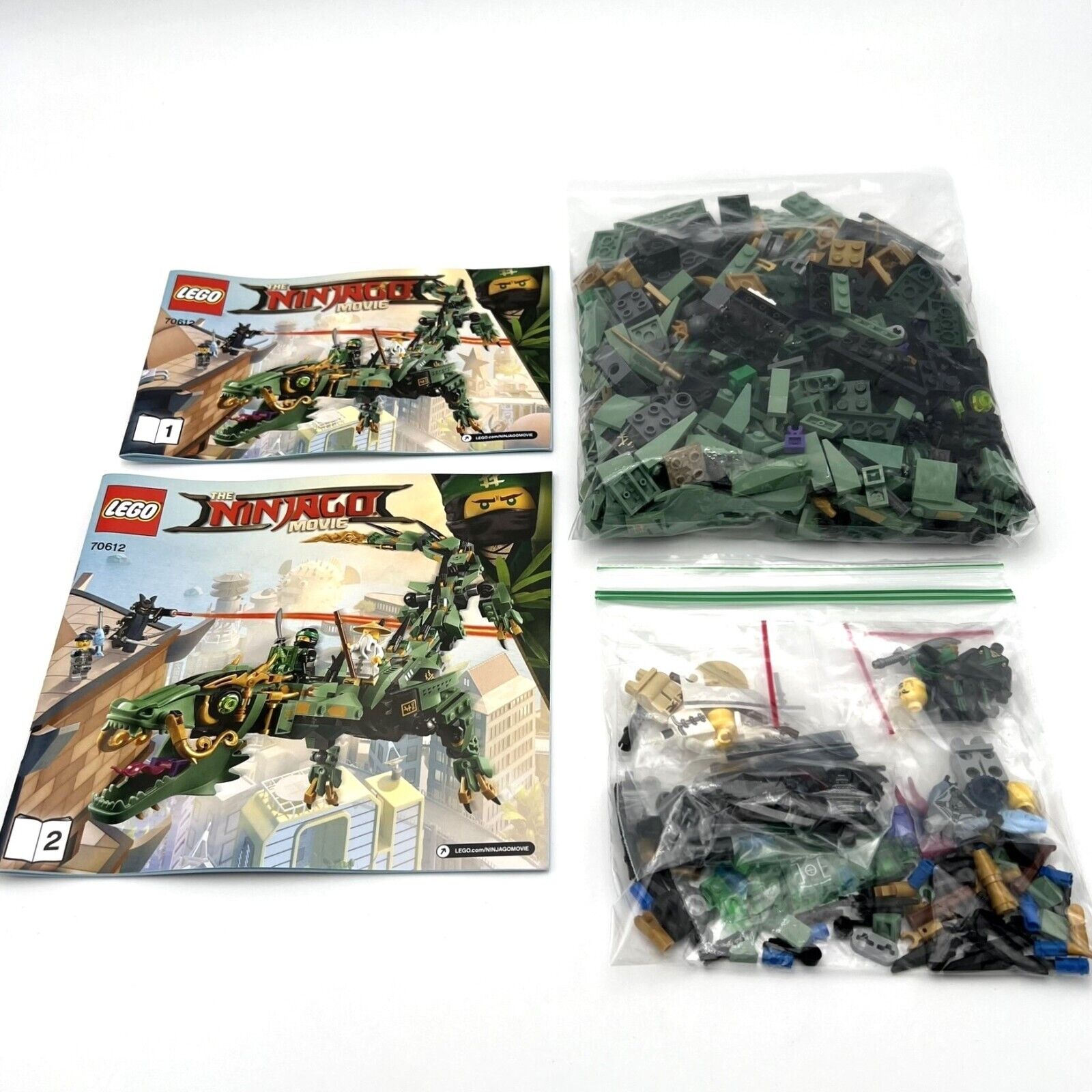 LEGO 70612 Green Ninja Mech Dragon Lord Garmadon Sensei Lloyd Charlie Figures