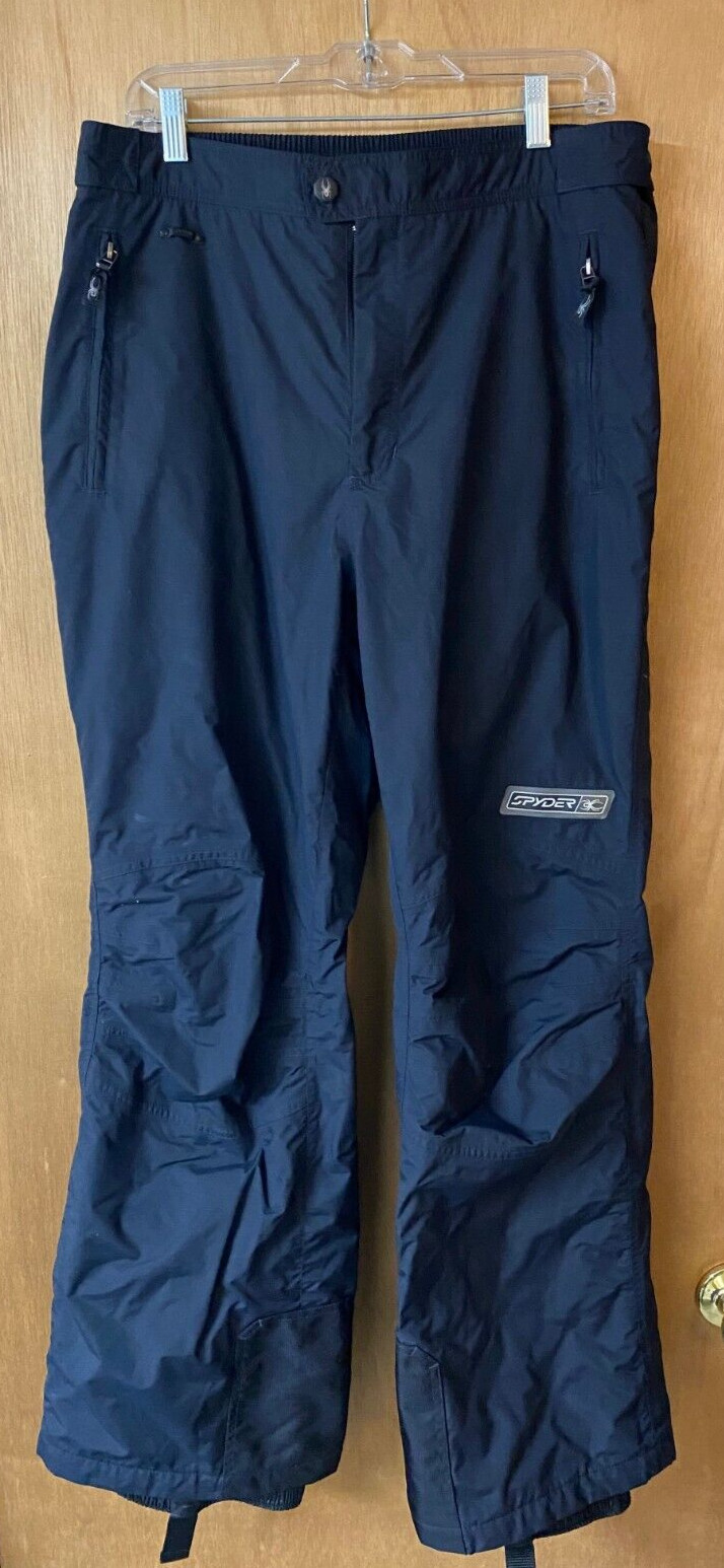 Spyder Ski Snowboard Pants Men's Black Insulated - Size L