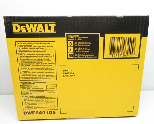 Neu DeWalt 5" regelbarer Tellerschleifer mit Staubschutz DWE6401DS * - Bild 2 von 4