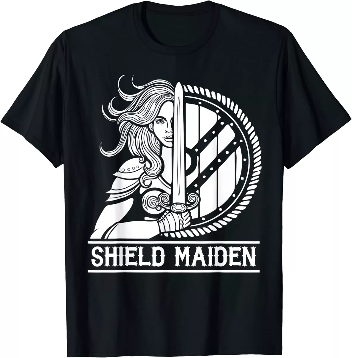 Shieldmaiden Viking Shield Women's White T-shirt