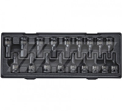 JTC 1/2'' DR. 18 PCS IMPACT BIT SOCKET SET(60L), JTC TOOLS # K4181