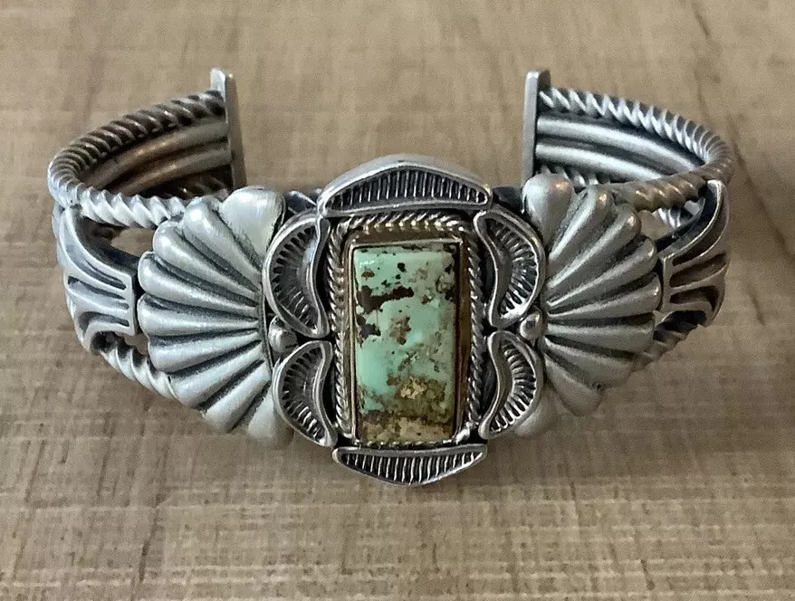 Breathtaking Aj Platero Vintage Native American Navajo Sterling Silver Bracelet Breathtaking Aj Platero Vintage Native American Navajo Sterling Silver Bracelet