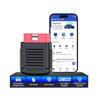 MUCAR BT200 OBD2 Scanner Bluetooth for iOS & Android, Car Scanner Diagnostic ...