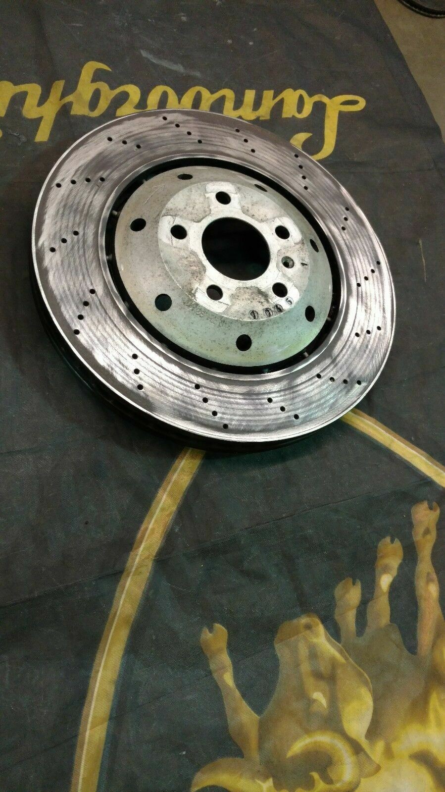 LAMBORGHINI GALLARDO FRONT RIGHT PASSENGER SIDE BRAKE DISC ROTOR OEM 400615302B 
