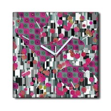 Image of Silent Clock Canvas Wall Art Modern Home decor abstract 30x30