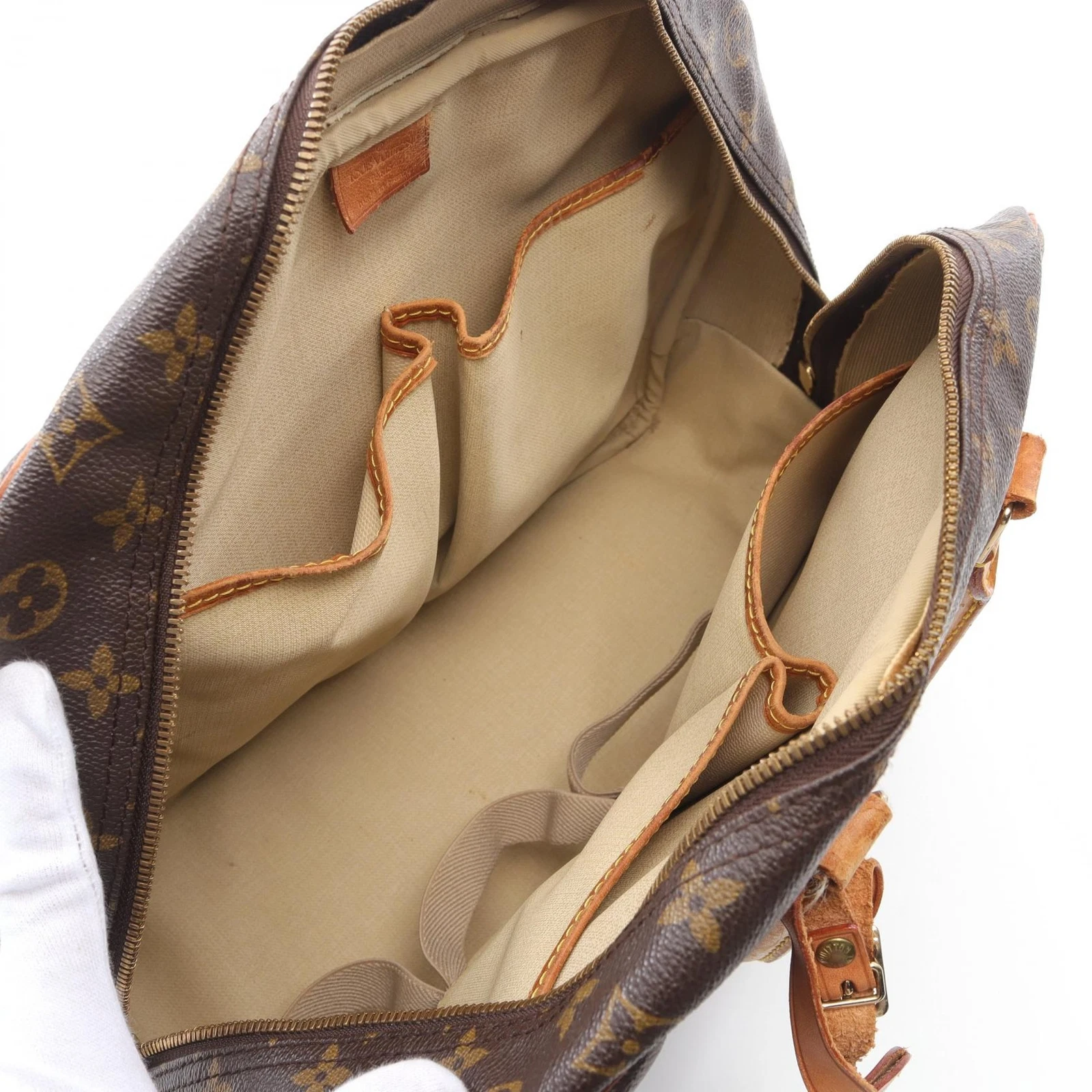 LOUIS VUITTON（LV） Borsa a mano Louis Vuitton Deauville Bowling Vanity M47270 Monogram pelle marrone LV