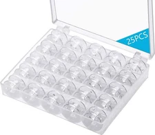 Eoehro 25 Pcs Bobbins for Sewing Machine, Sa156 Bobbins, Bobbins Class 15, Sewin