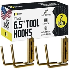 DC Cargo - E Track Tool Hanger E Accessories 6.5" Deep (2 Pack) 2-pack 