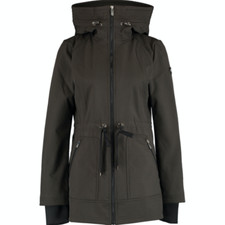 Eliza J Dark Green Lightweight Parka Jacket - Xs