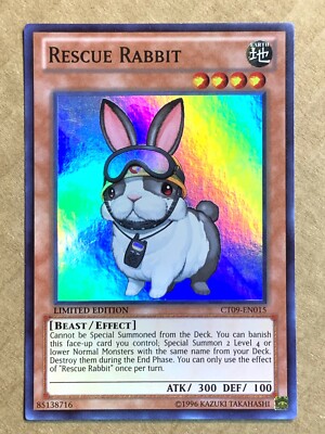 yugioh Rescue Rabbit CT09-EN015 Super Rare Limited Edition Near Mint | eBay