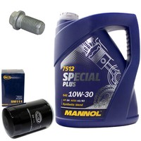 MotoröL Set 10W-30 5 Liter + ÖLfilter SM 111 + Schraube FüR VW Passat Variant