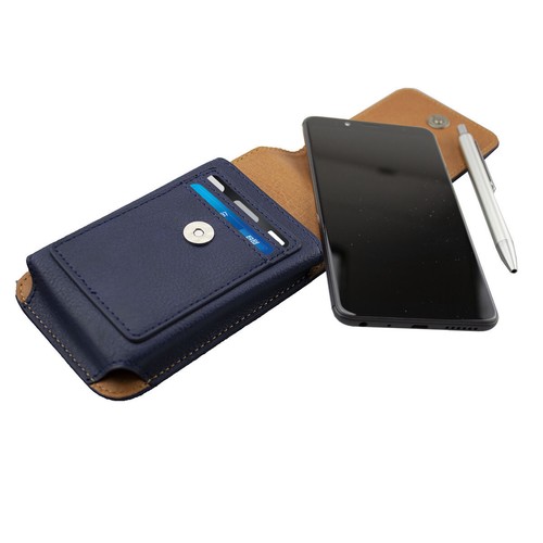 caseroxx Outdoor Case for Wiko Lenny 4 in blue made of genuine leather - Picture 5 of 5
