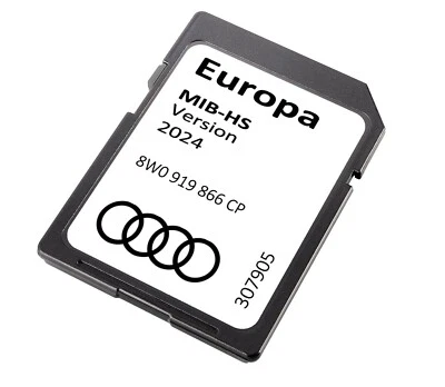 Genuine Audi MIB-HS 2024 SAT NAV Navigation SD Card 8W0060866CP - Imagen 1 de 4