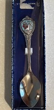 Vintage Souvenir Collector Spoon Door County Wisconsin Sailboat Cherries 3 5/8"