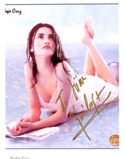 Foto firmada por Penélope Cruz TTM 8,5x11 Piratas del Caribe cielo vainilla