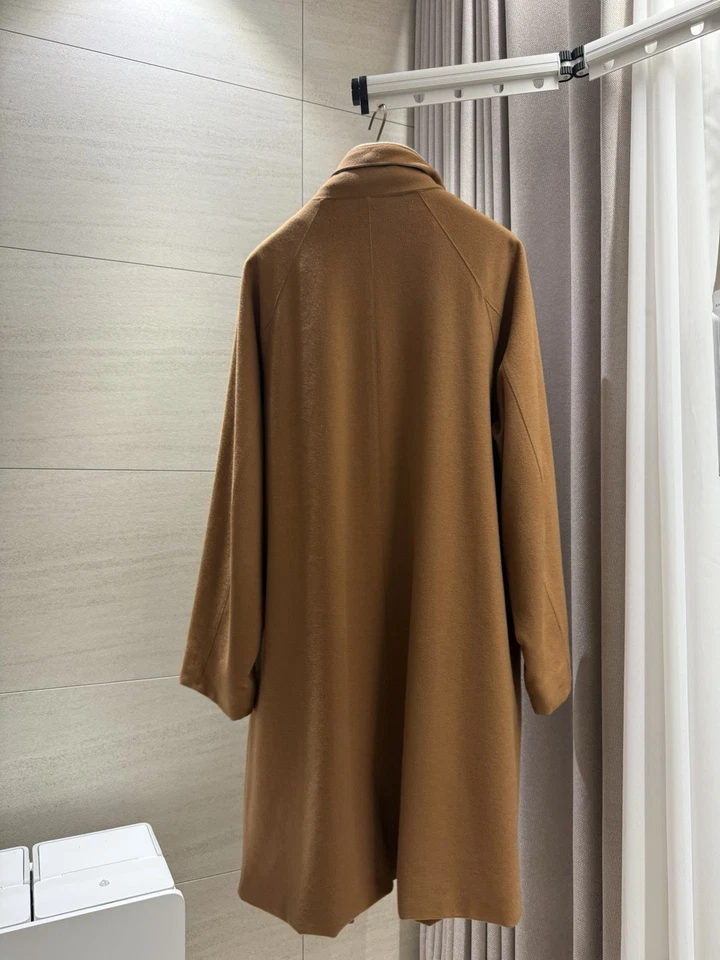 Abrigo Loro Piana Marrón Cachemira Icer Talla Grande Foto 4 de 4