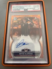 2023 Bowman Chrome Orange Refractor Auto Bryce Eldridge #CDA-BE /25 PSA 10