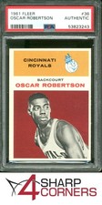 1961 FLEER #36 OSCAR ROBERTSON RC ROYALS HOF PSA AUTHENTIC