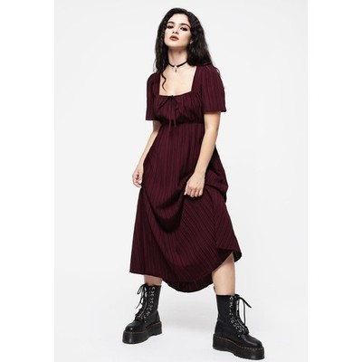 Disturbia Sarcophagi Ruched Front Midaxi Dress Burgundy Size 8 New With  Tags | eBay