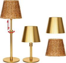 Mr.White Outdoor Waterproof Rechargeable Cordless Table Lamp with Telescopic Pol