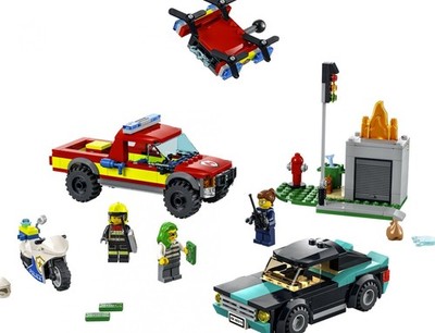 LEGO CITY: Feuerwehr Löscheinsatz und Verfolgungsjagd 60319 Neu OVP
