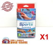 1x CLEAR PLASTIC PROTECTIVE BOX/SLEEVE FOR NINTENDO SWITCH SPORTS GAME ONLY