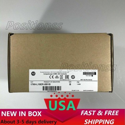 New Allen-Bradley 1769-L18ER-BB1B AB SER B CompactLogix 0.5MB DI/O Controller US