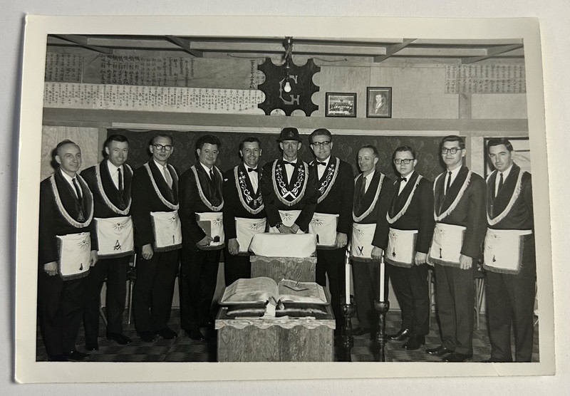 Vintage Photograph - Masons Ceremony