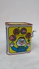 1968 Vintage Mattel Jack in the Box Clown Tin Music Toy Made in England