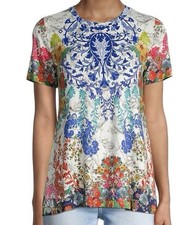 Johnny Was Floral Damask Print Bamboo Viscose...