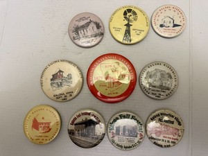 Vintage Kalona Iowa Fall Festival Pinback Button Lot of 10