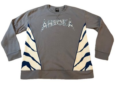 Star Wars Men Size Large Ashoka Collection Box Lunch Gray Crewneck Sweatshirt