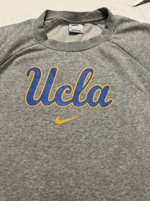 UCLA Bruins Nike Fleece Crewneck Sweatshirt Medium Gray Lightweight
