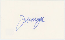 Joe Morgan Cincinnati Reds Autographed Signed Index Card AMCo COA