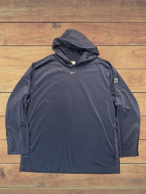 Vintage Nike Hoodie Mens XXL Blue Center Swoosh Travis Scott Y2K Check Dazzle