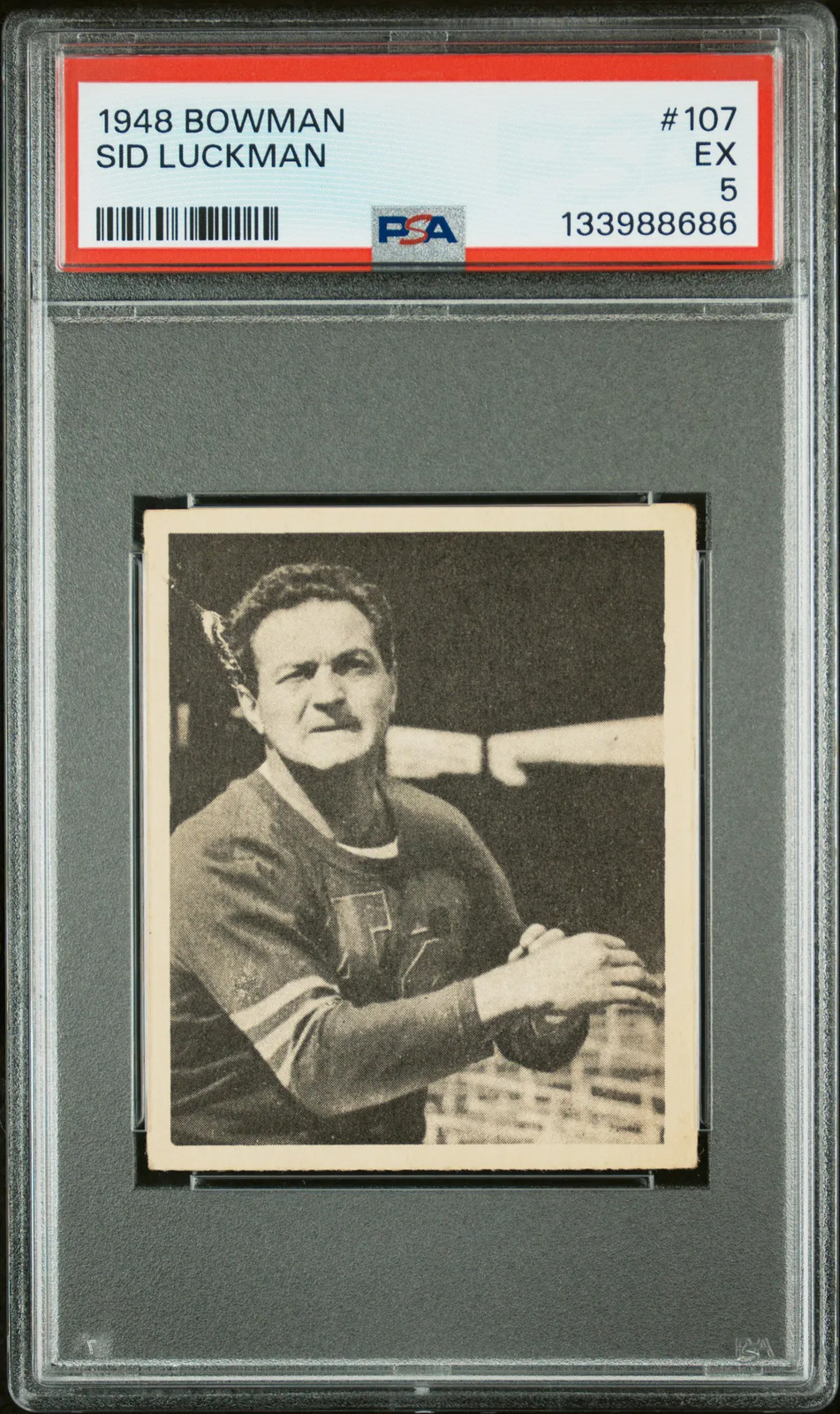 1948 Bowman Sid Luckman #107 PSA 5