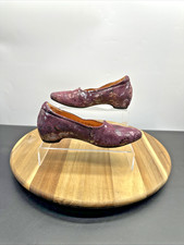 Think! Howorths Damen Pumps Schuhe UK Größe 5 EU 38 Burgund Leder Slipper