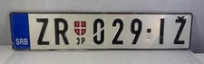 Serbia Serbian Number License Plate Zrenjanin Vojvodina Province