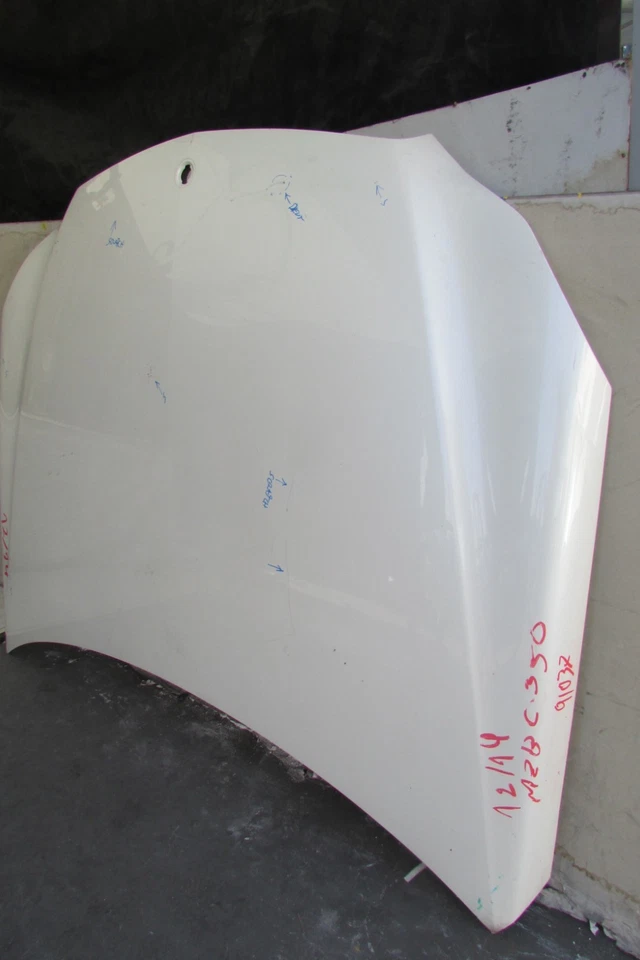 Conjunto de panel de capó blanco OEM Mercedes Benz W212 E350 E400 E550 2014-2015-2016 Foto 3 de 4