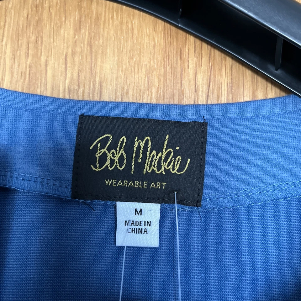 Bob Mackie Wearable Art Ladies Blue Jacket Size Medium New With Tags - Image 2 of 4