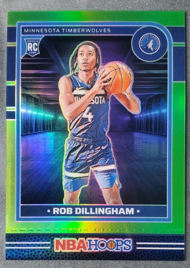 2024-25 Panini Nba Hoops - Rookies Robert Dillingham #238 Premium Lime Green...