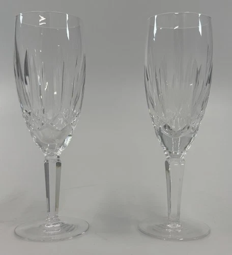 Set of 2 Vintage Waterford Crystal - Kildare - 7 3/8” Fluted Champagne Glasses